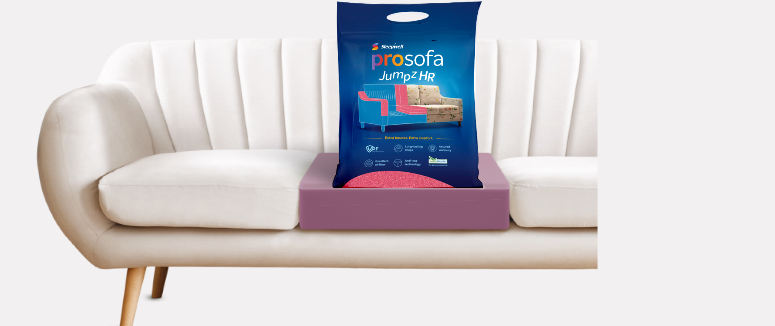 Sleepwell sofa cushioning